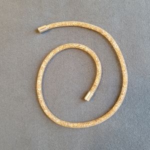 Crystal Mesh Choker Necklace (or Wrap  Bracelet)